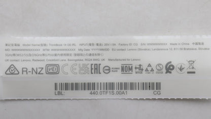 Lenovo LABEL W 21KG GEO KIT 5L10W35150