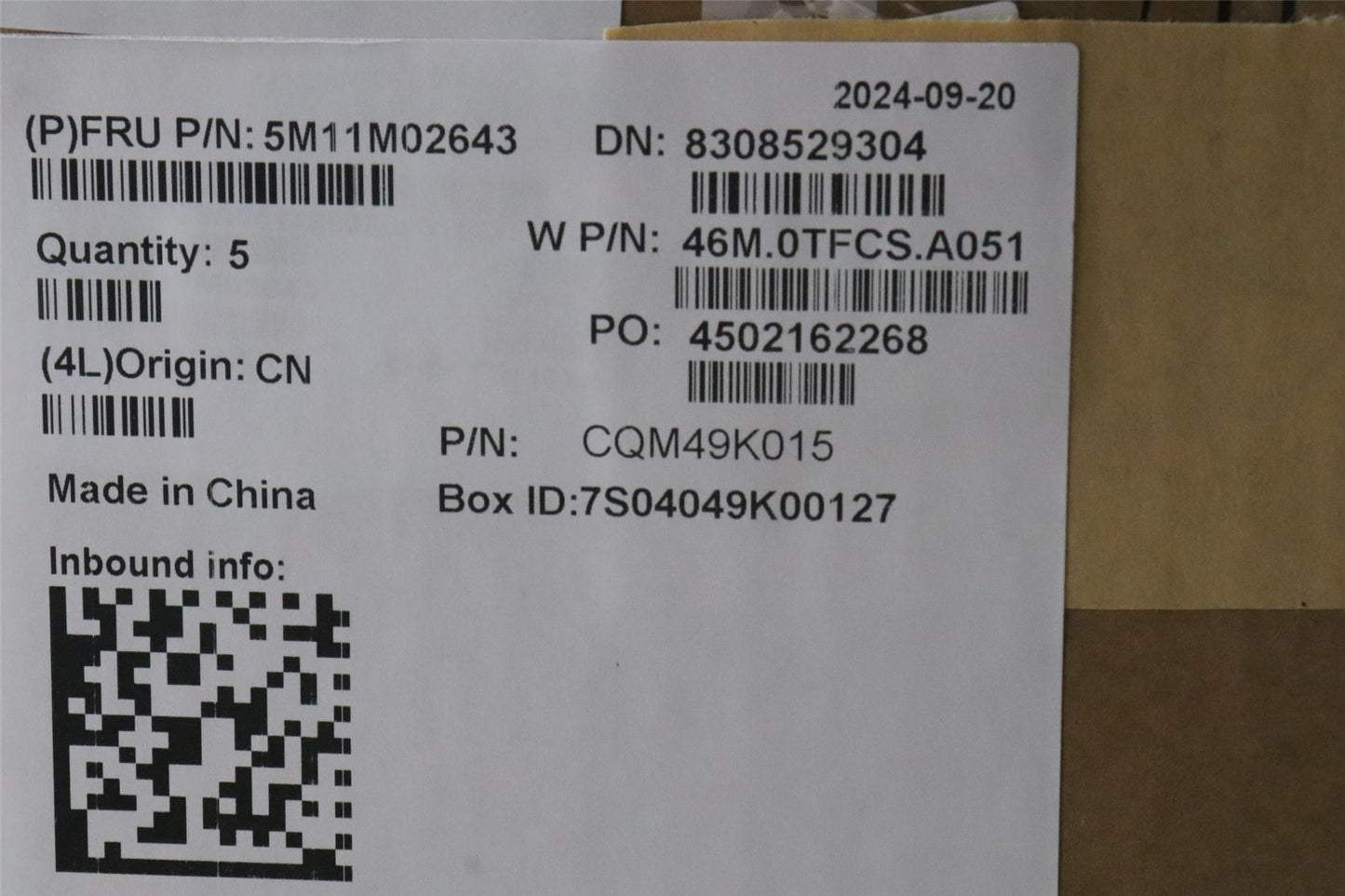 Lenovo MECH_ASM FRU KYB EURO_ENG W/C CHY 5M11M02643