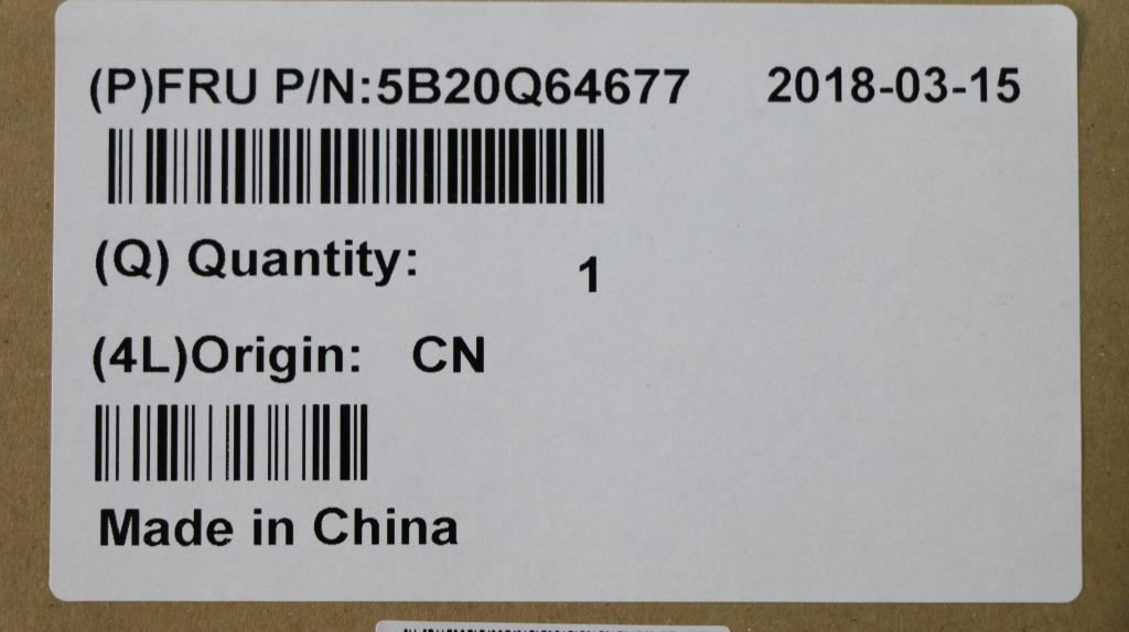 Lenovo MBC81B0 NOK I78550U DIS 4G NFTC 5B20Q64677