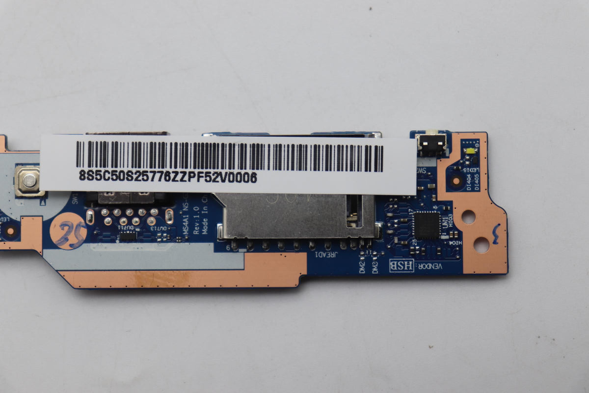 Lenovo CARDPOP L 83L6 IO/B NSG381 I/O Board 5C50S25776