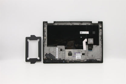 Lenovo Yoga X390 Tastatur-Handballenauflage, obere Abdeckung, dänisches Schwarz mit Hintergrundbeleuchtung 02HL512