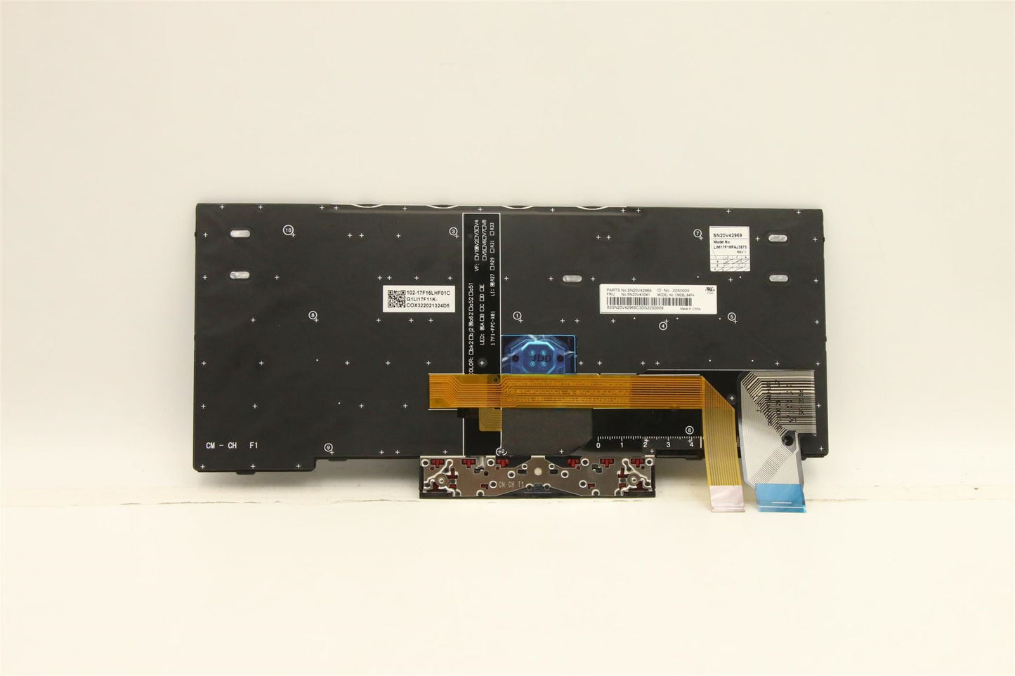 Lenovo ThinkPad X13 L13 Gen 2 s Keyboard Portuguese Black Backlit 5N20V43185