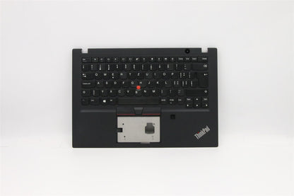Lenovo ThinkPad T490s Keyboard Palmrest Top Cover Swiss Black 02HM446