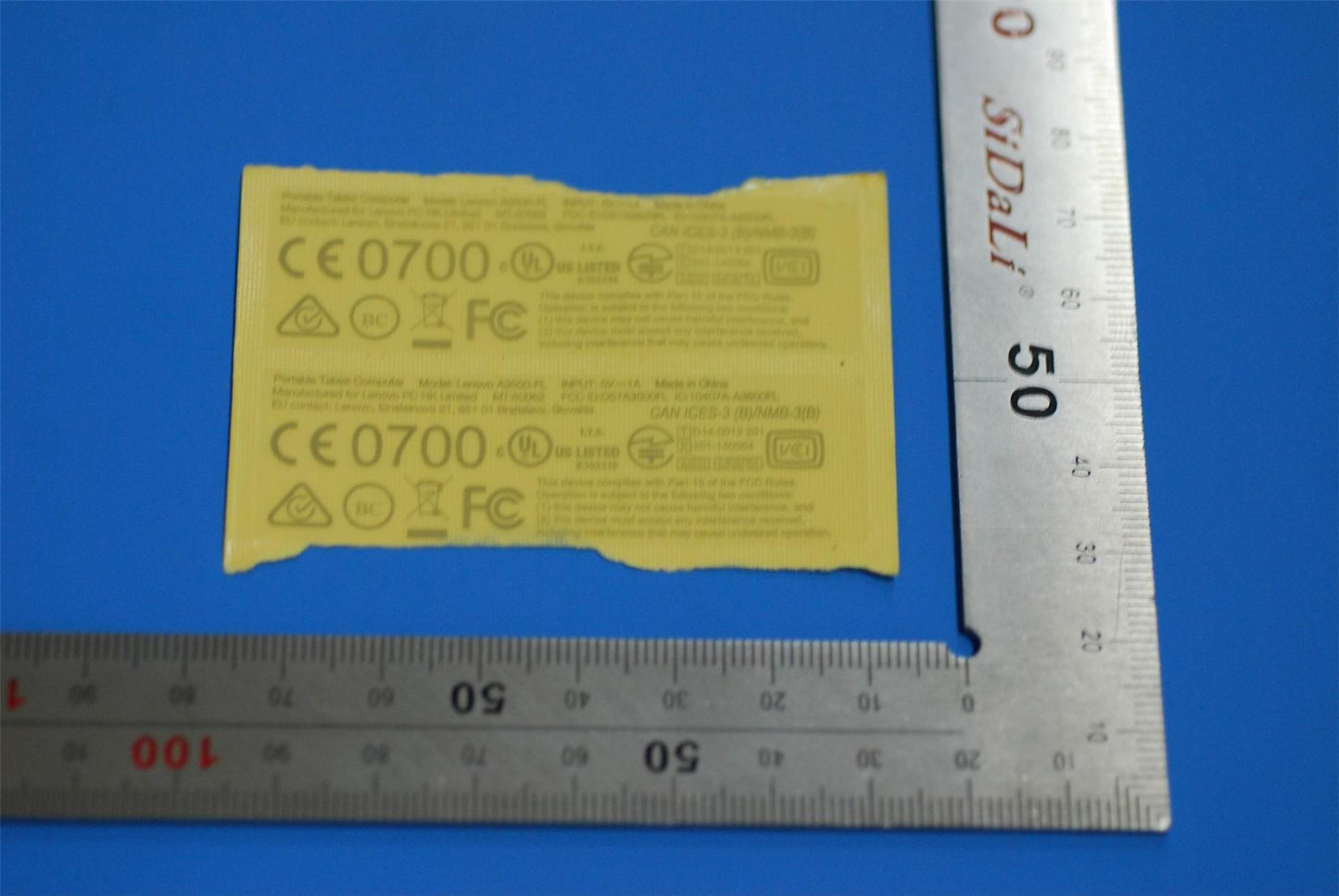Lenovo A3500 Handset Label&*70152247 CS 5L19A6MWGF
