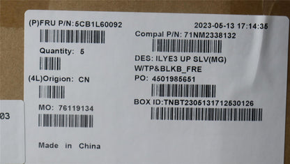 Lenovo Slim 5 16IRH8 5 16APH8 Palmrest Cover Touchpad Keyboard Silver 5CB1L60092