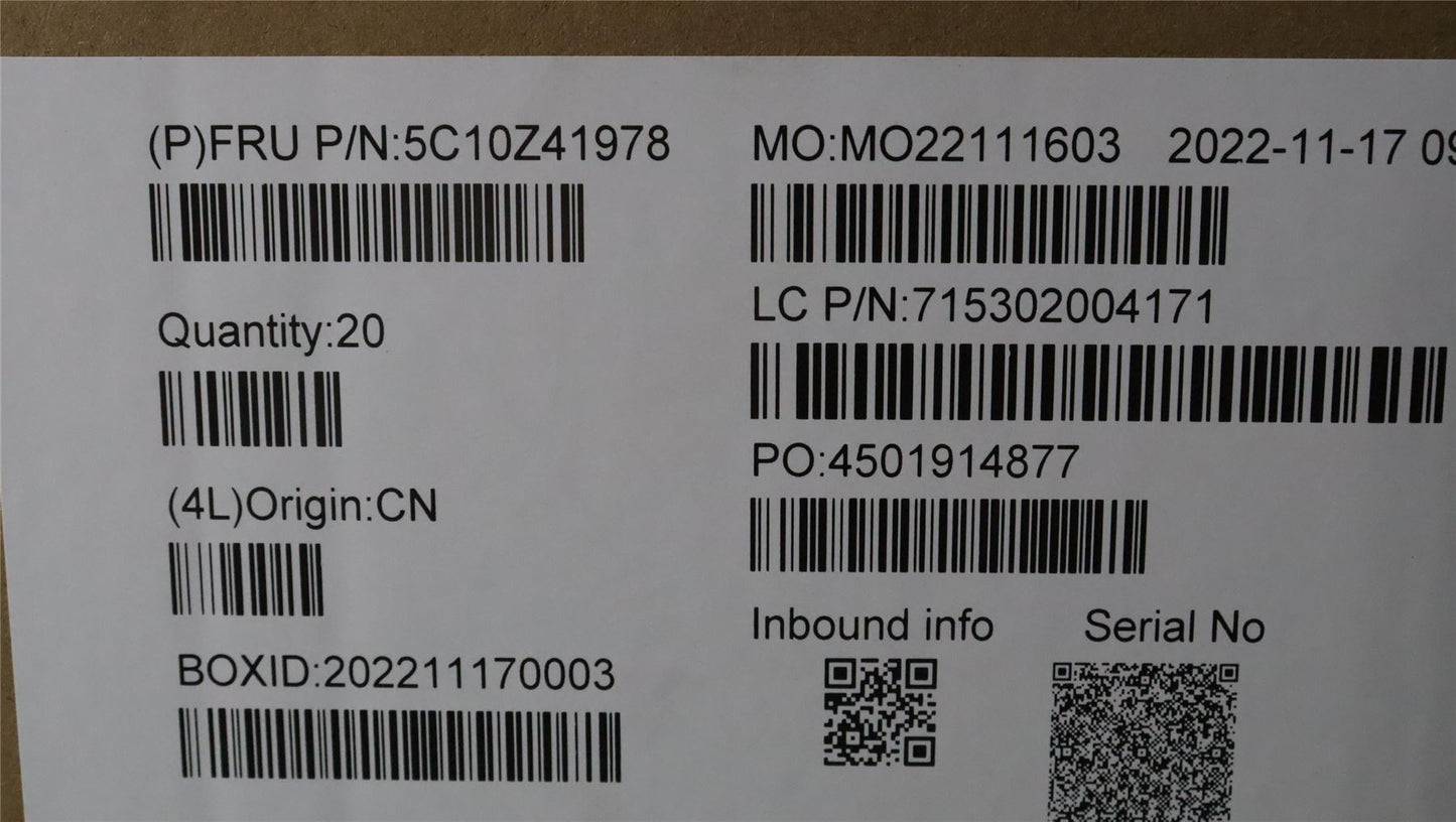 Lenovo FRU TS one pwr cable_WT 5C10Z41978