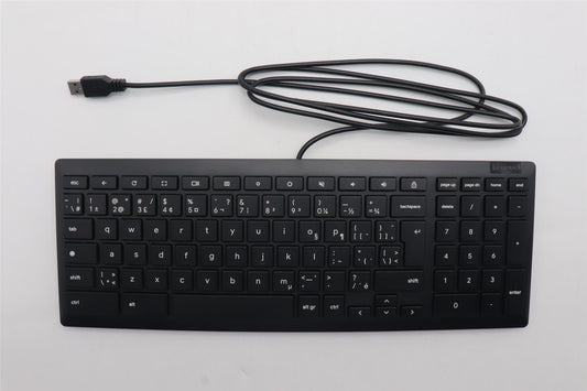 Lenovo DT_KYB Primax Chrome USB KB_Black FRENCH Keyboard 5D51J61961