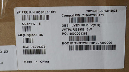 Lenovo Upper Case ASM_SWS C 82YA MGRGB 5CB1L60131