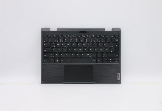 Lenovo 300e 2nd Gen Palmrest Cover Touchpad Keyboard German Black 5CB0T45100