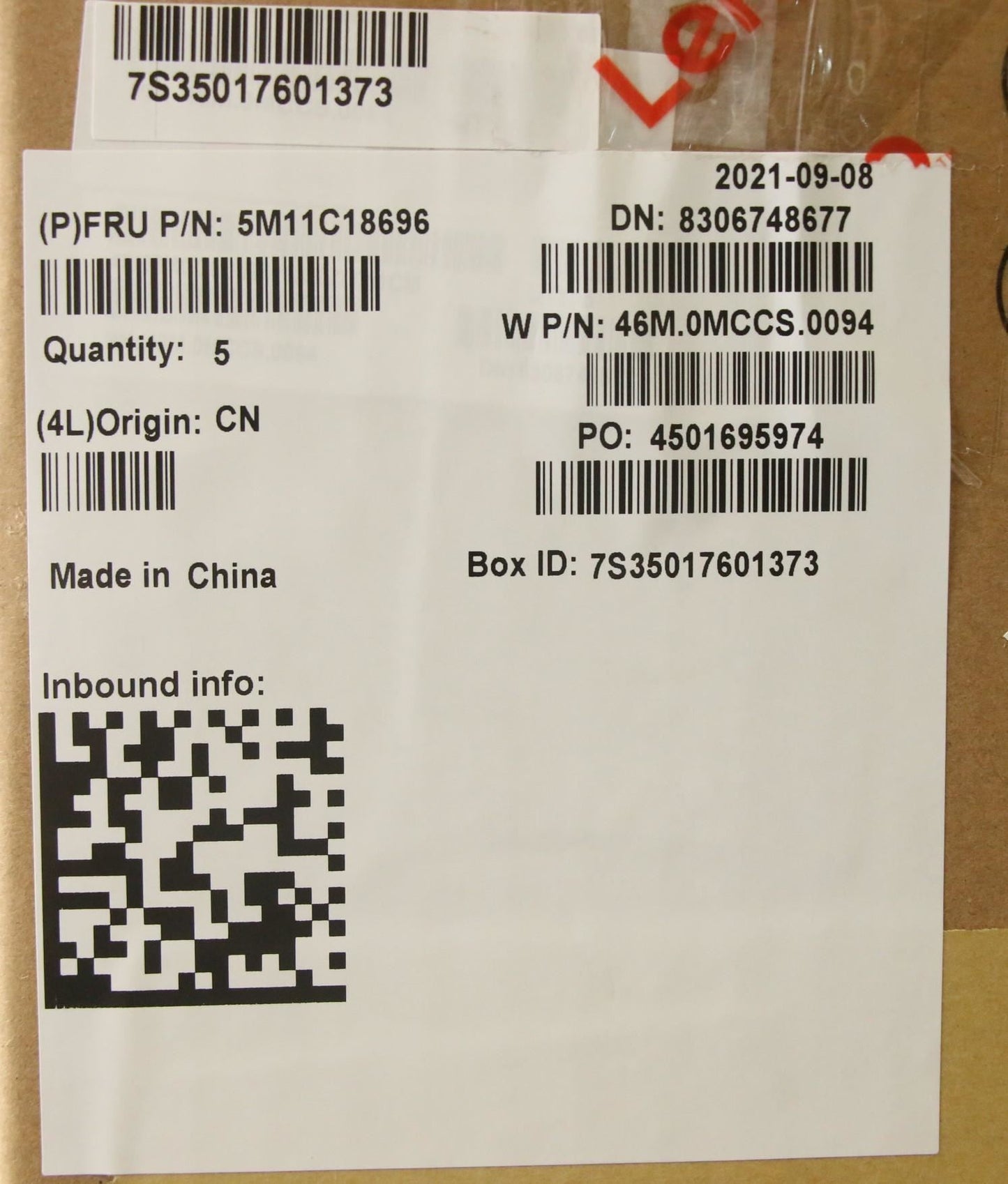 Lenovo WW C-Cvr+THAI KB ASM,CHY 5M11C18622