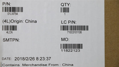 Lenovo FRU i3-6100U,NOK,NY,1.2+2.0,MT 01LW754