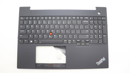 Lenovo ThinkPad E16 Gen 1 Palmrest Cover Keyboard US Europe Black 5M11L65329