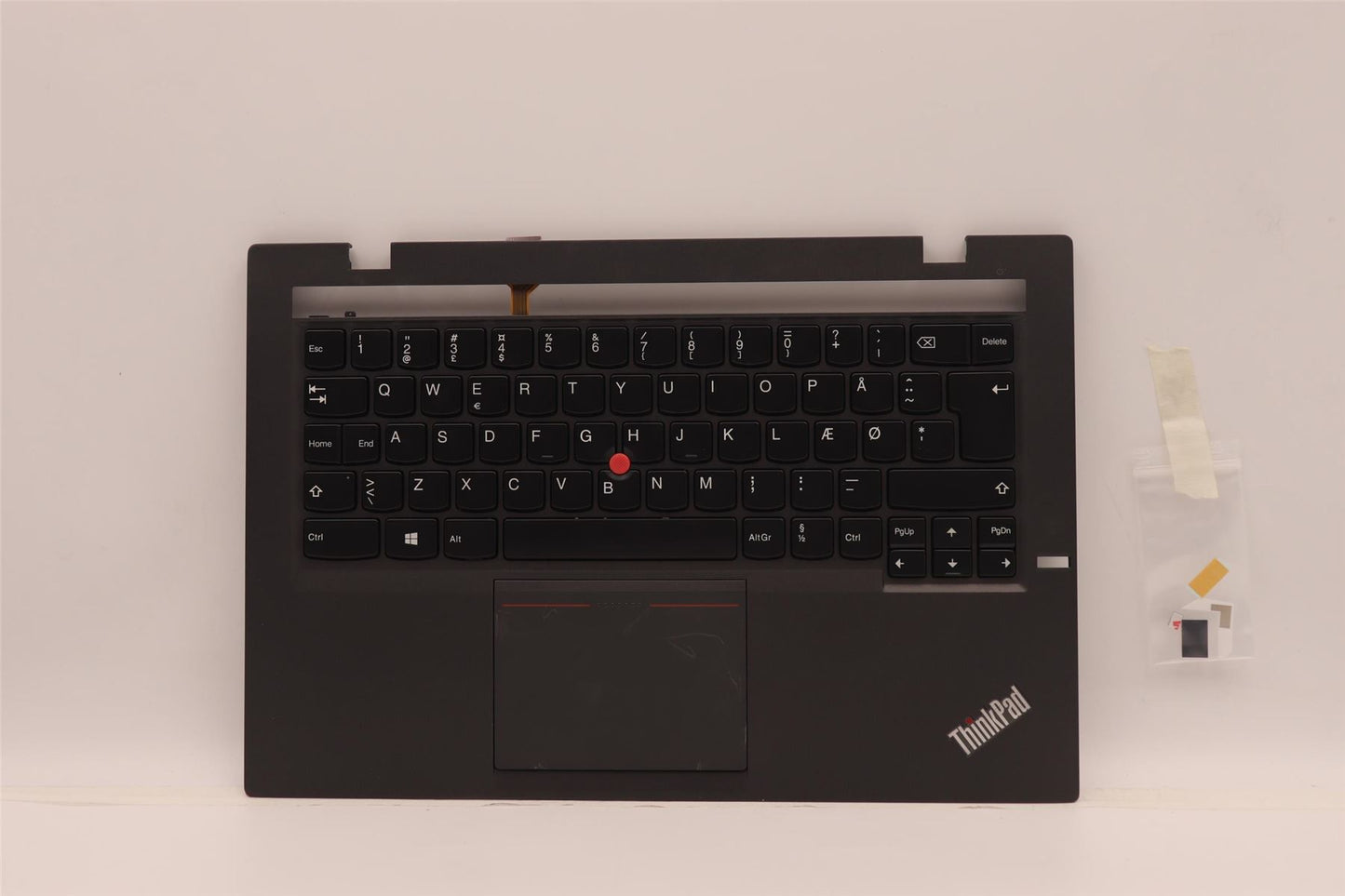 Lenovo ThinkPad X1 2nd Gen Palmrest Cover Touchpad Keyboard Danish Black 04X6497