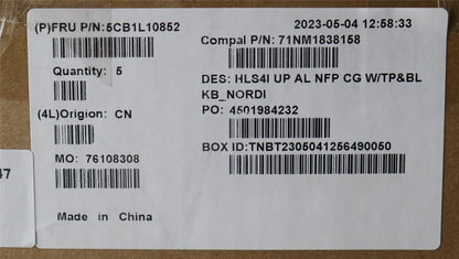 Lenovo IdeaPad 5 14ABR8 5 14IAH8 Palmrest Cover Touchpad Keyboard 5CB1L10852