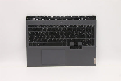 Lenovo 5 16ACH6 Palmrest Cover Touchpad Keyboard German Slate Grey 5CB1C93169