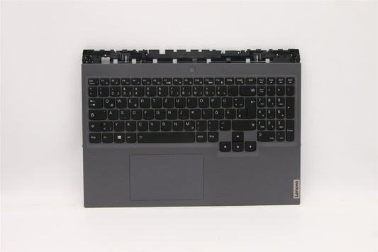 Lenovo 5 16ACH6 Palmrest Cover Touchpad Keyboard German Slate Grey 5CB1C93169