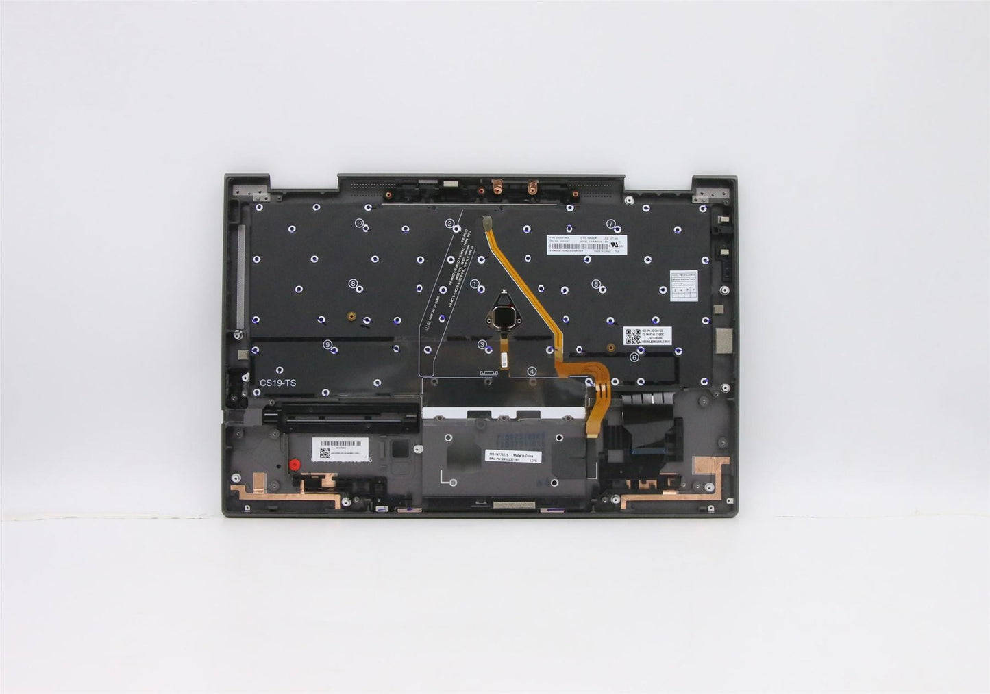 Lenovo Yoga X1 5th Gen Keyboard Palmrest Top Cover Estonian Grey 5M10Z37156