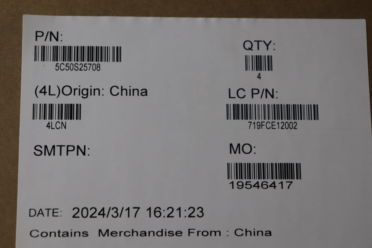 Lenovo CARDPOP L 21N5 IO/B I/O Board 5C50S25708