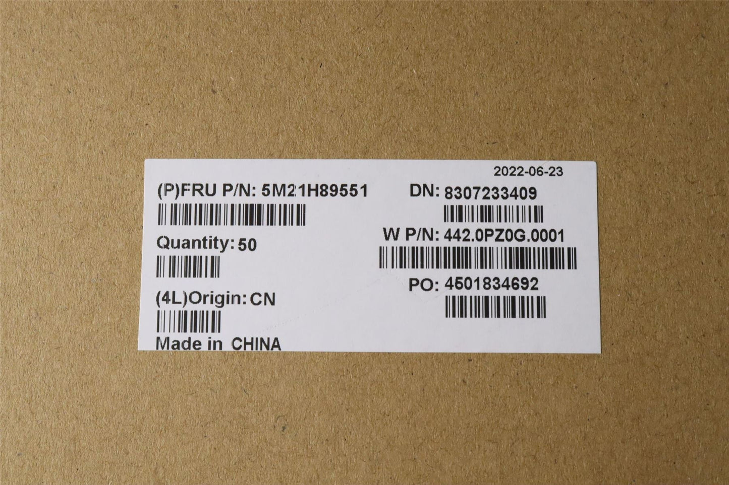 Lenovo MECHANICAL FRU COVER, SIM Tray, Primus 5M21H89551