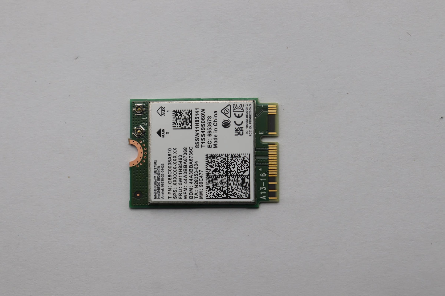 Lenovo WIRELESS Wireless,WLAN,INT,BE200 Kil WiFi WLAN Board 5W11H85463