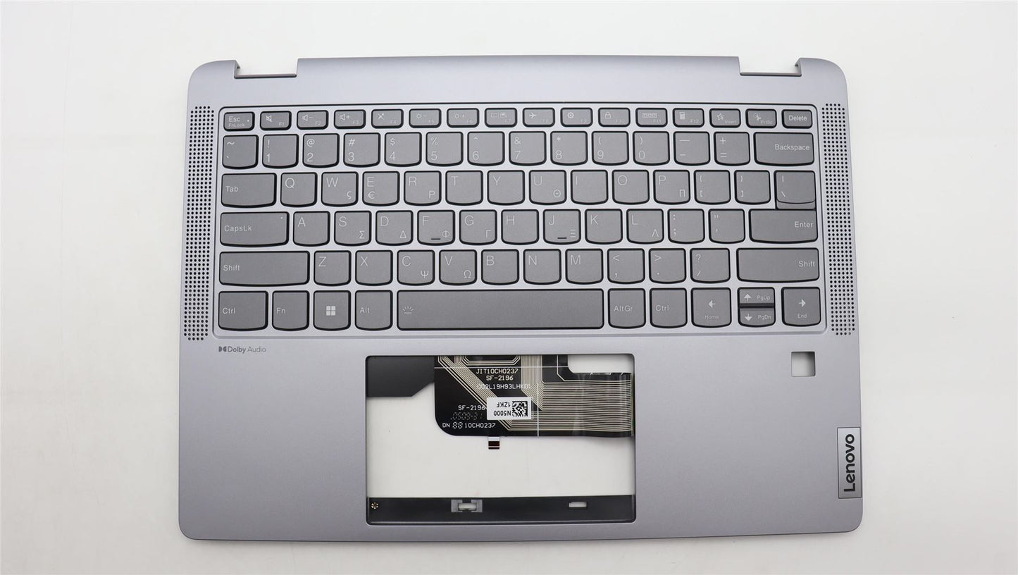 Lenovo IdeaPad 5 14IRU8 Keyboard Palmrest Top Cover Greek Arctic Grey 5CB1L30675