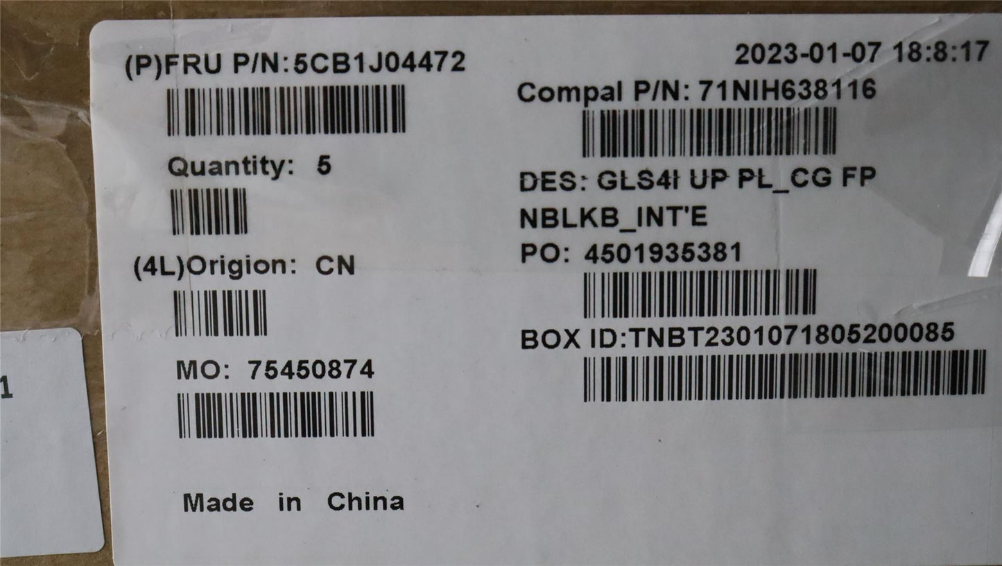Lenovo UpperCaseASMEUROENGC82SD PLCGFPNBL 5CB1J04472
