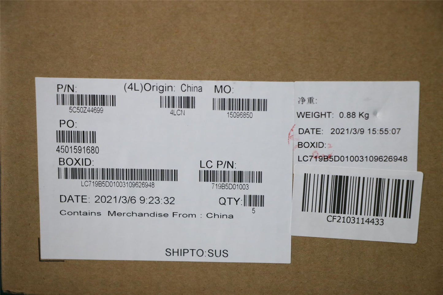 Lenovo ThinkPad P17 Gen 1 P15 Gen 1 GPU Graphics Card 5C50Z44699