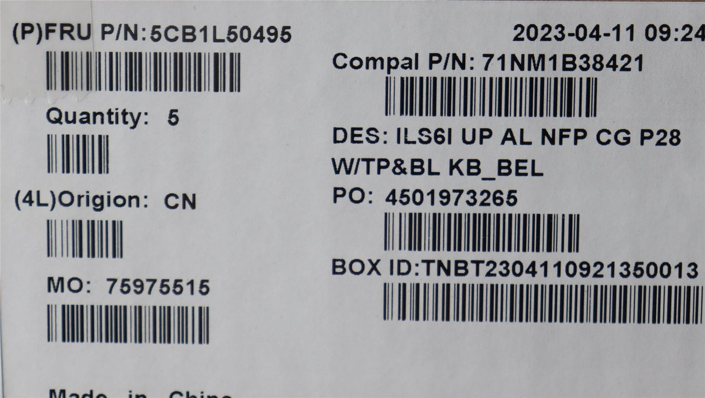 Lenovo IdeaPad 5 16IRL8 5 16IAH8 Palmrest Cover Touchpad Keyboard 5CB1L50495