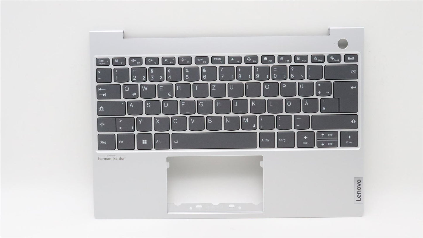 Lenovo ThinkBook 13x G2 IAP Palmrest Cover Keyboard German Silver 5CB1H24729