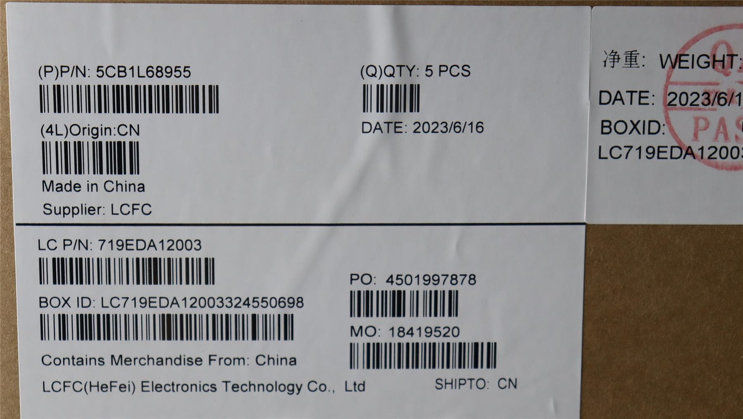 Lenovo ThinkBook 16p G4 IRH Palmrest Cover Touchpad Keyboard Grey 5CB1L68955