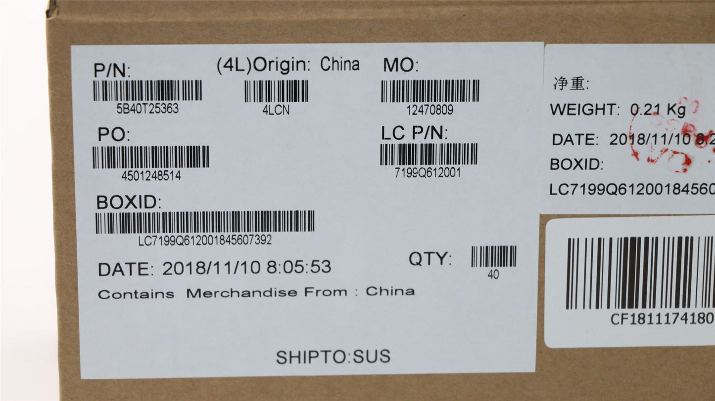 Lenovo SSD Bracket L 81EK for 2242 5B40T25363