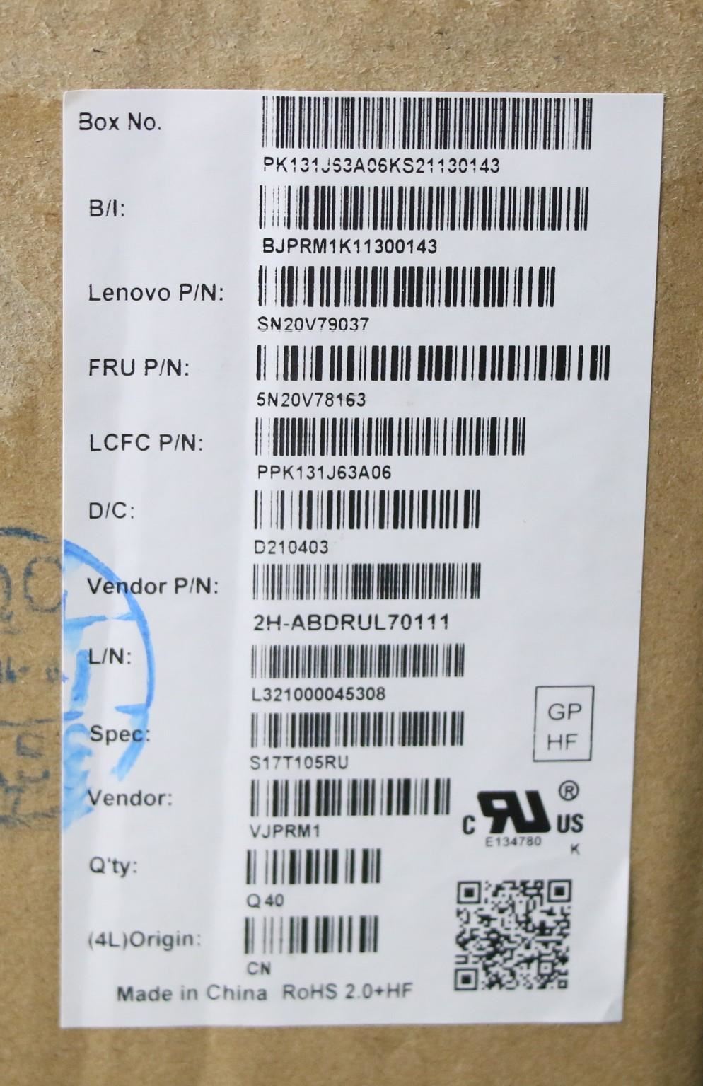 Lenovo ThinkPad P15s 2 T15 2 T15 Keyboard Russain Black 5N20V78163