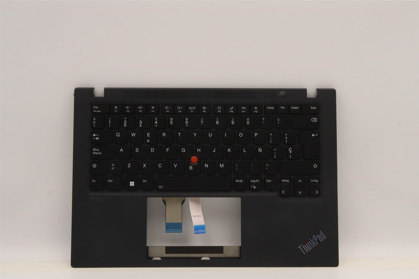 Lenovo ThinkPad T14s Gen 2 Keyboard Palmrest Top Cover Spanish Black 5M11F24637