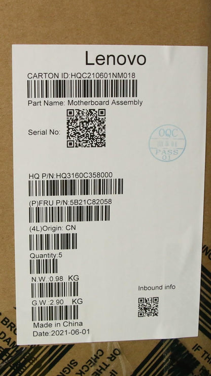 Lenovo IdeaPad 5 16ACH6 Motherboard Mainboard DIS AMDR75800H 16G 5B21C82058