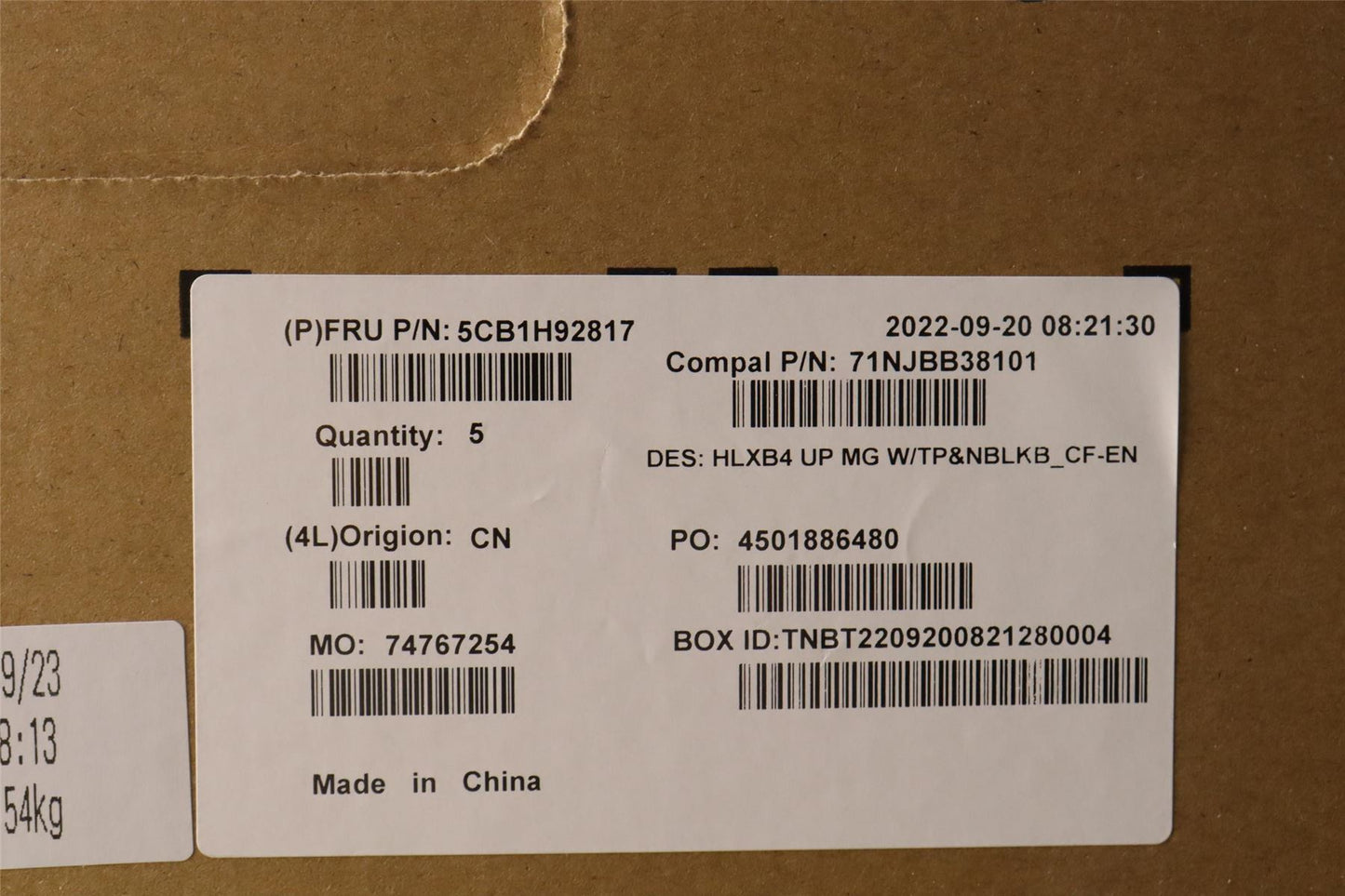Lenovo Upper Case ASM_FRA/ENG C21DK MGNBL 5CB1H92817