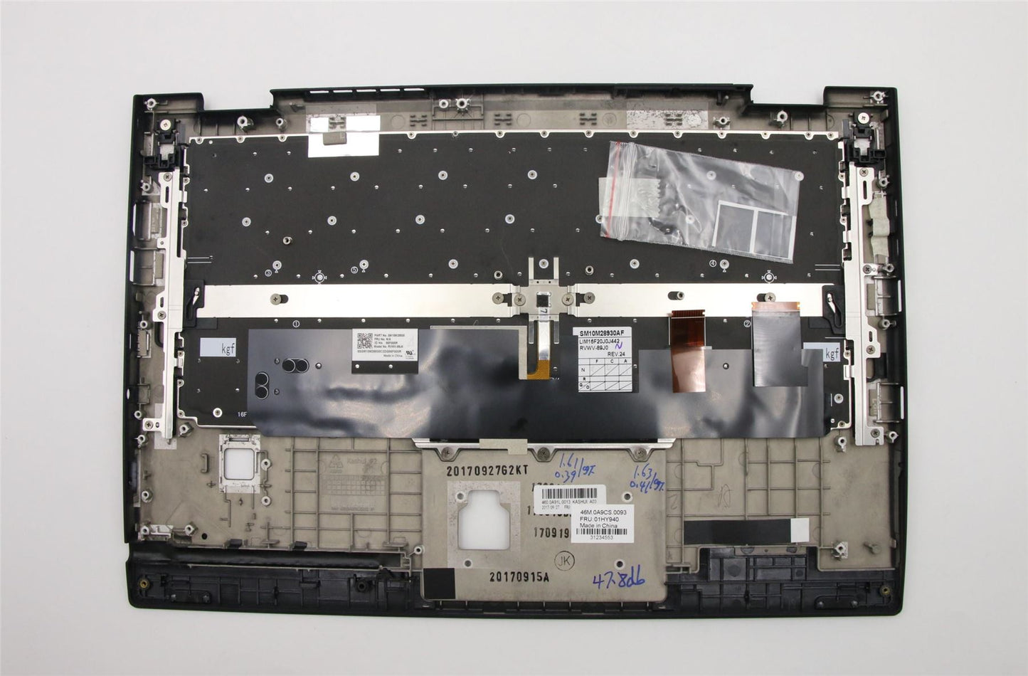 Lenovo MECH_ASM C-cover,KBD,DFN+FUYU,JP,BK 01HY820