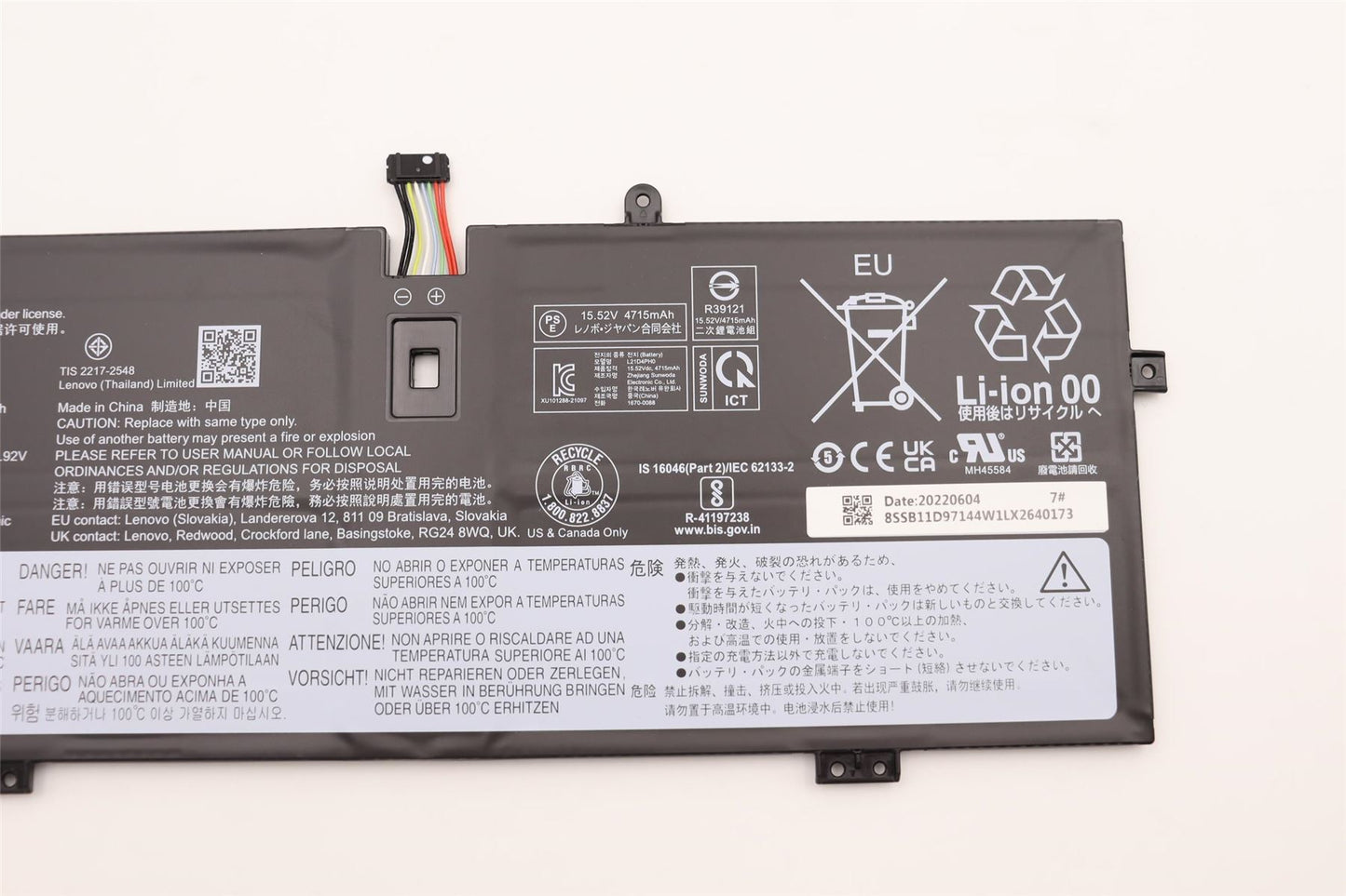 Lenovo Yoga 9 14IAP7 9 14IRP8 Battery 5B11D97137