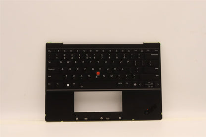 Lenovo ThinkPad Z13 Gen 1 Keyboard Palmrest Top Cover US Euro Black 5M11H95003