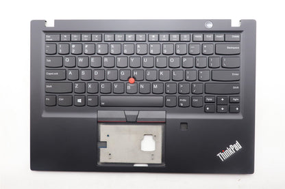 Lenovo ThinkPad T490s Keyboard Palmrest Top Cover US Black Backlit 02HM280