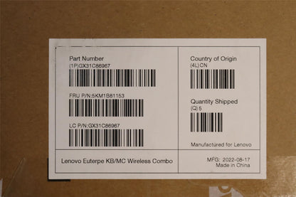 Lenovo KYB_MOUSE G-Tech Euterpe G/B SW_F_G 5KM1B81153