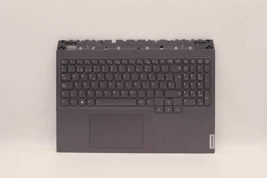 Lenovo 5 16IAH7H Palmrest Cover Touchpad Keyboard Spanish Storm Grey 5CB1F38543