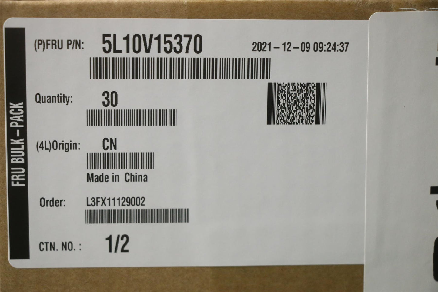 Lenovo LIPC GEO FRU label kits 5L10V15370