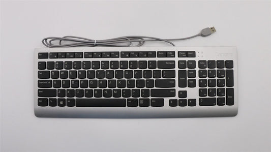 Lenovo External,USB,USA English,Silver US English Keyboard 00XH944