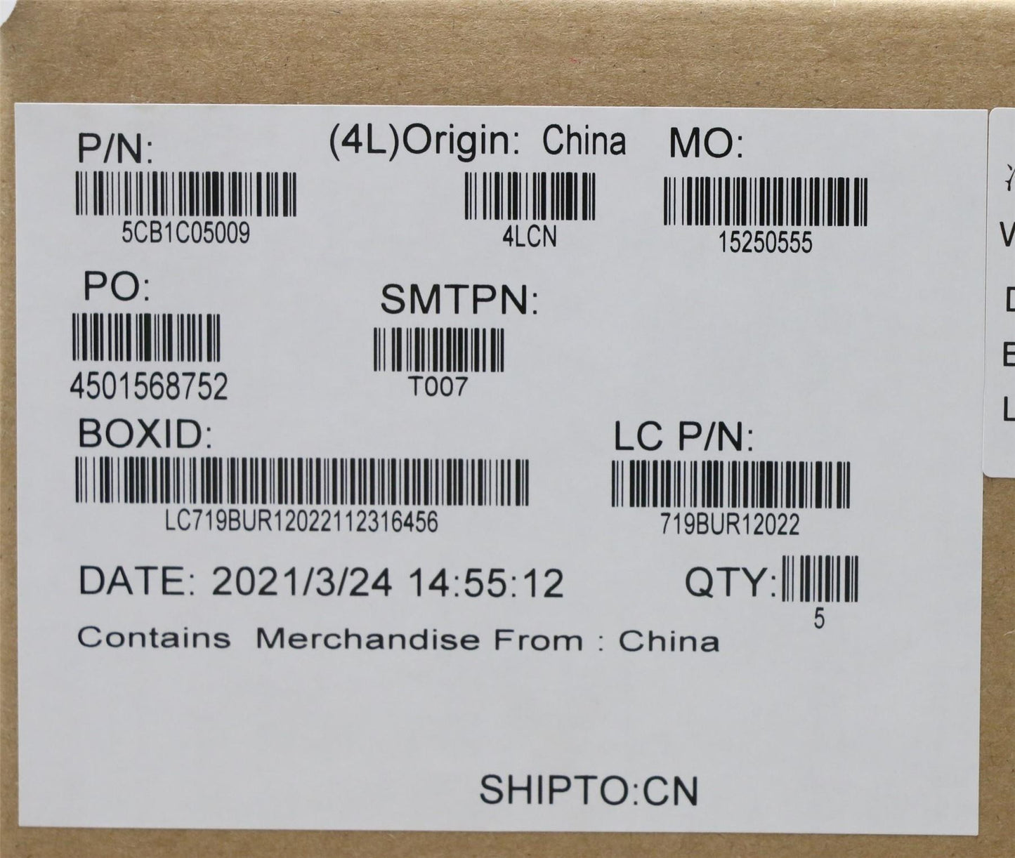 Lenovo IdeaPad 3-14ITL05 Palmrest Touchpad Cover Keyboard US Black 5CB1C05009