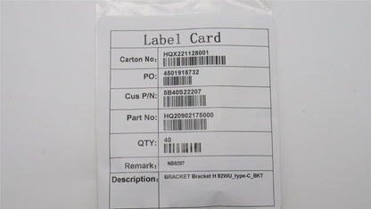 Lenovo Bracket H 82WU_type-C_BKT 5B40S22207
