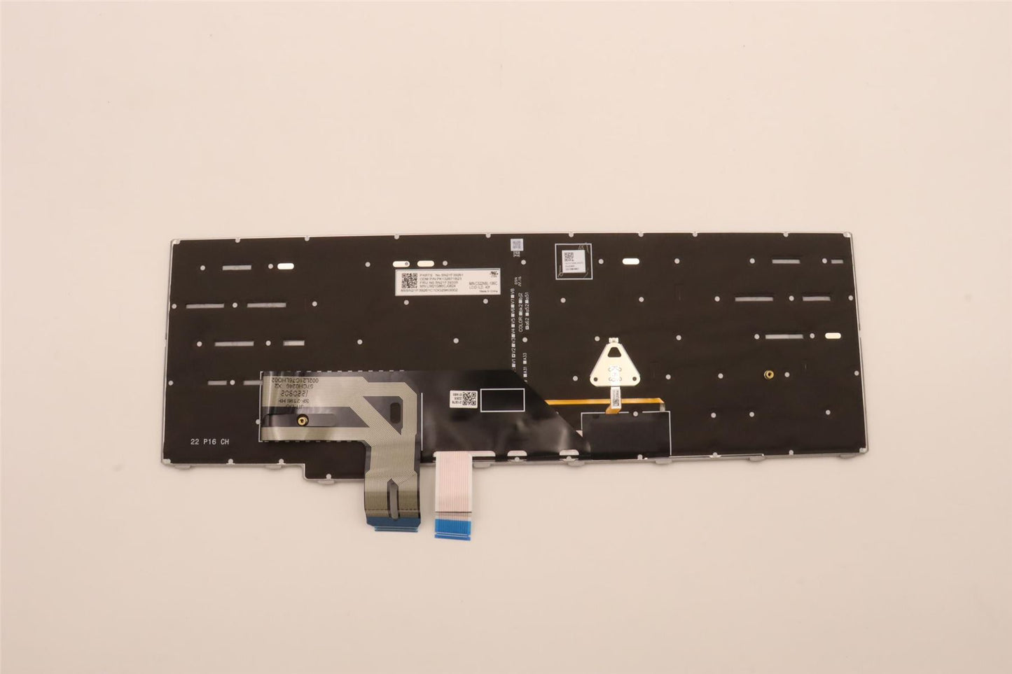 Lenovo ThinkPad P16 Gen 2 P16 Gen 1 Keyboard Icelandic Grey Backlit 5N21F39372