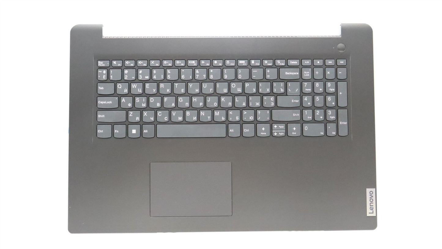 Lenovo V17 G3 IAP Palmrest Cover Touchpad Keyboard Ukrainian Grey 5CB1J02946