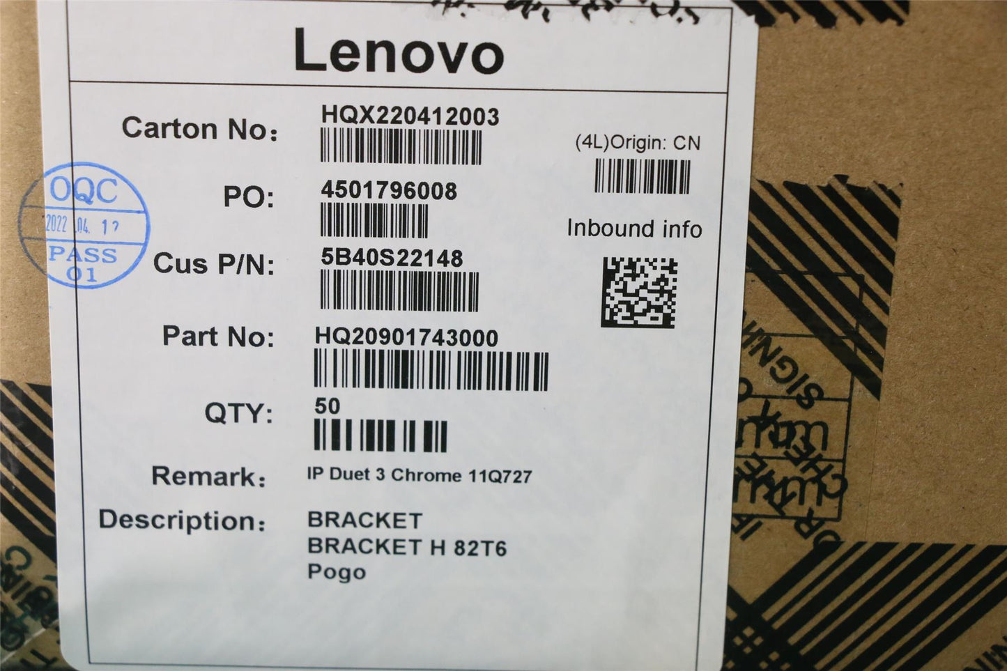 Lenovo BRACKET H 82T6 Pogo 5B40S22148