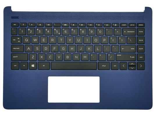 Genuine HP 14S-FQ 14S-DQ Palmrest Cover Keyboard Dutch Blue M03797-B31