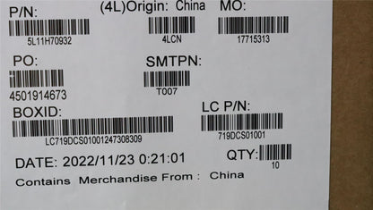 Lenovo P15v G3 FRU LABEL KITS 5L11H70932